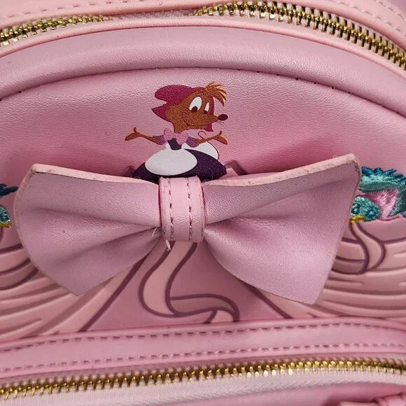 Loungefly Disney Cinderella 70th Anniversary Pink Dress Mini Backpack - Picture 10 of 14